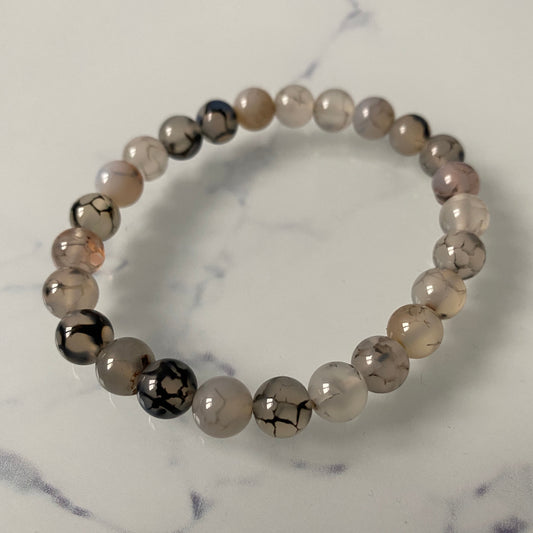 Pure Tourmalinated Quartz 8mm Unisex Bracelet