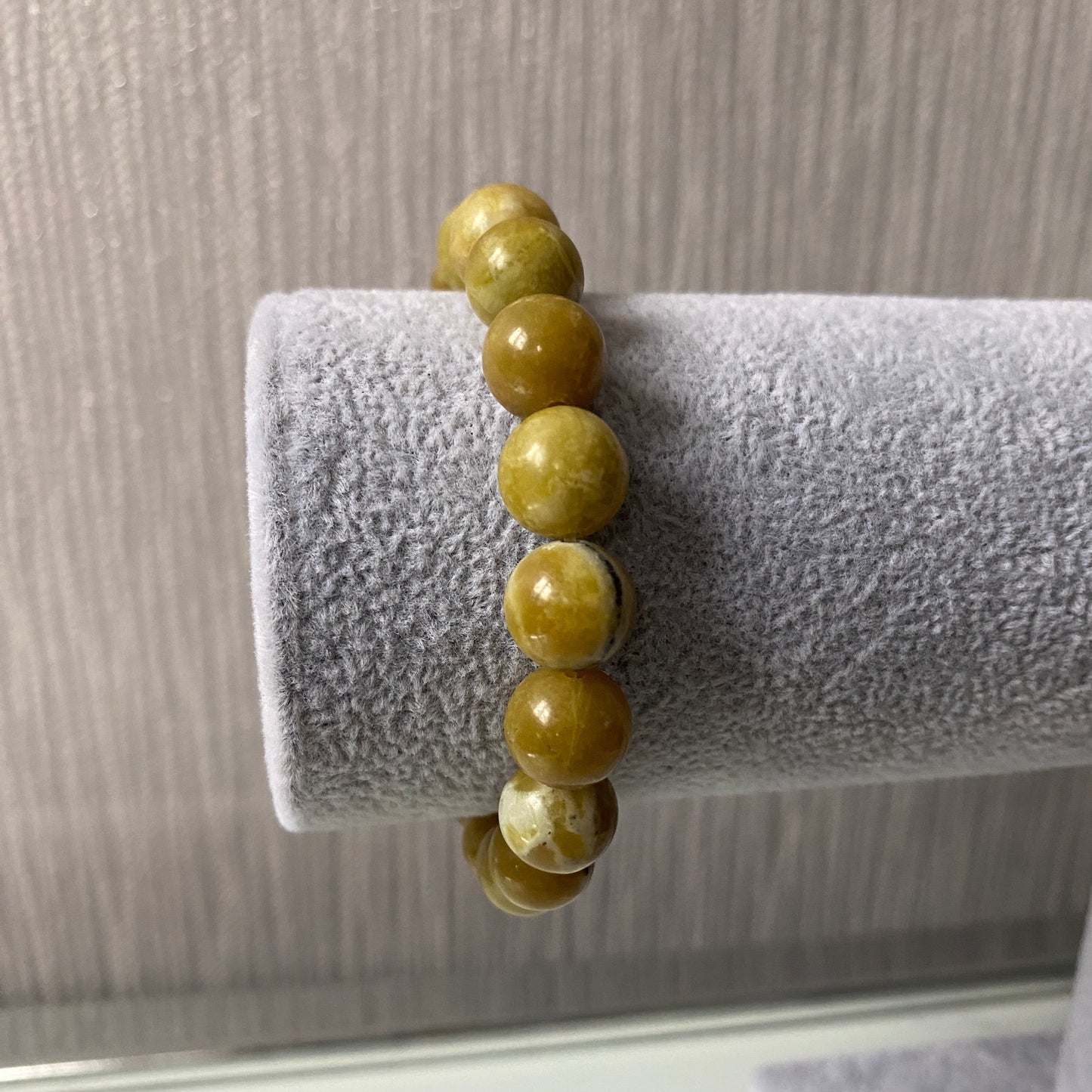 Pure Yellow Jasper 10mm Unisex Stone Bracelet