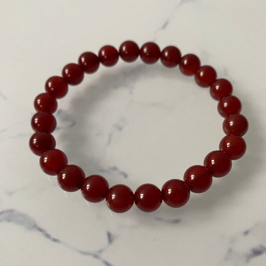 Pure Agate 8mm Unisex Stone Bracelet