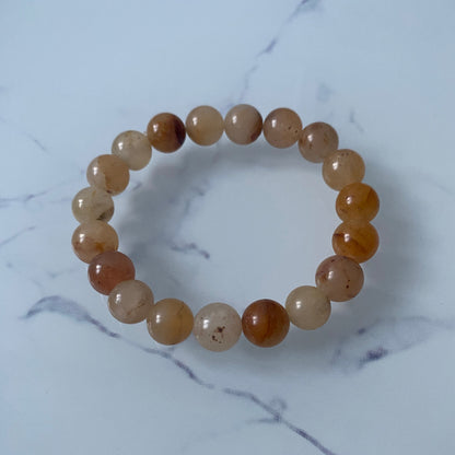 Pure Citrin Quartz 10mm Unisex Bracelet